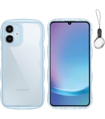 Amazon.co.jp: Galaxy A25 5G ケース クリアブルー ウェーブ SC-53F