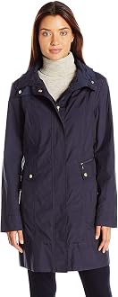Cole Haan Women's Packable Hooded Rain 