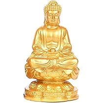 仏像　金属製　釈迦如来像　置物　オブジェ　神像 Amazon.co.jp: Yuzhiye 釈迦如来 置物 仏像 お釈迦様 座像 如来