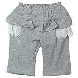 《H29年春物》(日本製) Pample Mousse(パンプルムース) ミニ裏毛スカート付7分丈パンツ 80cm/GY NO.DP-71310