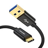 CableCreation USB C to USB A 変換ケーブル1.5M, Type C to USB 3.1 USB 3.2 Gen2 10Gbps USB A to Cデータケーブル, USB-C外付けSSDMacBook Pro iPad, Galaxy S24/S23+, iPhone 16/15等のAndroid Auto Cord 3A 変換ケーブル,1.5M/ブラック