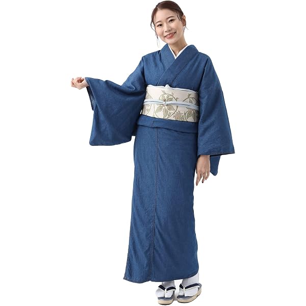 Amazon | デニム袴 レディース インディゴ 濃紺 (S) | 着物 通販
