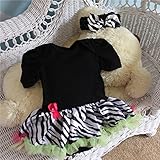 ベビー ワンピース風 ロンパース 半袖 3-6M 6-12M 60 70 80 おそろいの ヘアバンド付き 女児 (6-12M, ブラック)