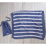 gelato pique ジェラートピケ スムーズィービーチボーダーブランケット pwgg172518 NAVY F