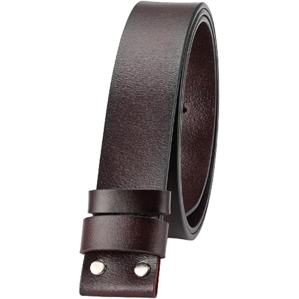 Amazon | [セカンドトゥモロー] バックルなし 革のみ ベルト