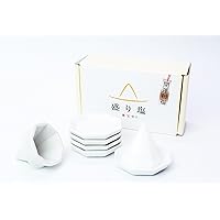 Amazon.co.jp: 盛り塩 固め器 皿 セット 有田焼八角皿5枚付き 善選