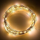 PUERI LEDクリスマスライト 電池式 イルミネーションライト ストリングライト 6.4m 60球 3種モード 防水 クリスマス/飾り/電飾/クリスマスライト