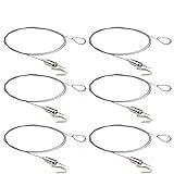 シュウ氏テク ピクチャーレール ロープ 自在金具付 径1.5mm (全長1.0m/6本セット)