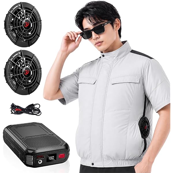 Amazon.co.jp: [roasicee] 【2025 空調作業服 ベスト 30000mAh大容量