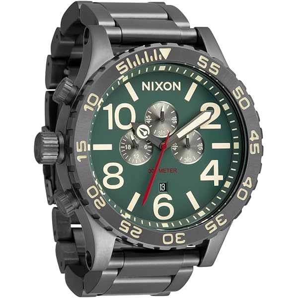 ニクソン　51-30 51-30 Watch | Silver / Denim | Men's Stainless Steel – Nixon CA