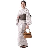 asaka セパレート 二部式 浴衣 しわ兵児帯 2点セット Amazon | [asaka] セパレート綿浴衣＋しわ兵児帯 2点セット 浴衣