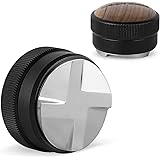 MHW-3BOMBER コーヒーディストリビューター 58mm エスプレッソタンパー ディストリビューター 58.35mm コーヒー用品 ステンレス製 木の蓋 T5203L4