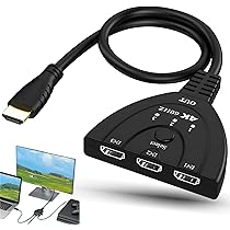 Amazon | HDMI 2.0 切替器 3入力1出力 分配器 4K@60Hz av セレクター