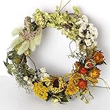 八ヶ岳から　旬のフラワーリース　ラージイエロー　壁飾り　ドライフラワー　ギフト