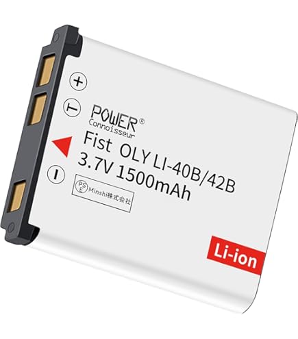 Amazon | Power-connoisseur Olympus対応 LI-40B、LI-42B、Stylus 1200