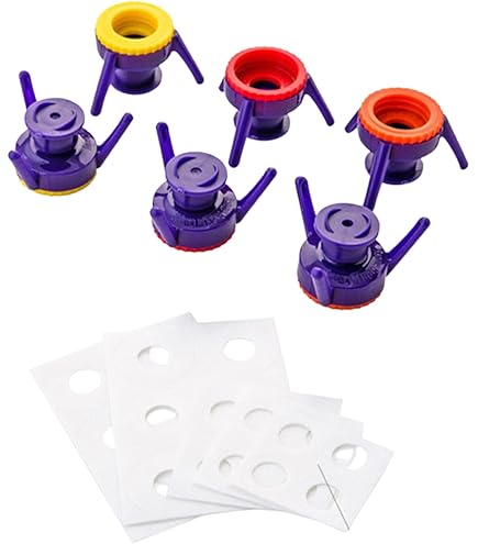 Amazon.co.jp: 6個の逆さのボトルキャップ - 多機能倒立ボトルキャップ