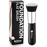 DUcare Flat Top Kabuki Foundation Brush for Liquid Makeup,Professional Stick Buffing Blending Mineral Powder Large Makeup Fac