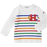 [ミキハウス ホットビスケッツ] 73-5206-821 ハローキティ コラボ 長袖ボーダーＴシャツ