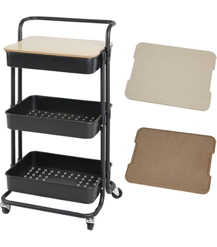 おしゃれな天板付きカートラック アベリア カートラック キャスター付き おしゃれな天板付きカートラック アベリア カートラック