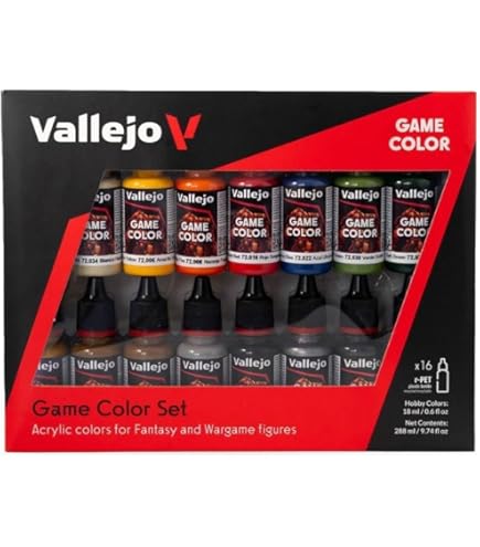 Vallejo Flames Of War Paint Set 70208 - WW2 Desert British & German Armour/Infantry Colors
