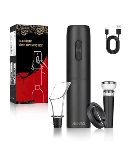 Amazon | Brookstone 電動ワインオープナー&ホイルカッター スタンド