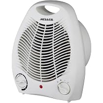 Heller 2000W Upright Electric Fan Heater Room/Floor Adjustable Thermostat  White: Heating: Amazon.com.au