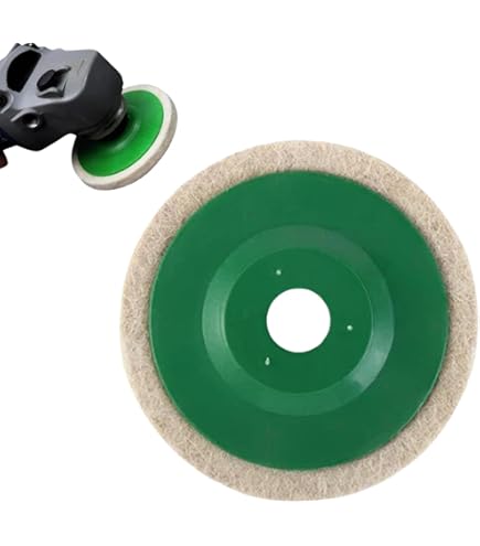 Baisiky 6-Pack Felt Flap Disc Abrasives 5" X 7/8" Arbor, Wool Polishing Buffing Wheel Pad For Angle Grinder - View #7