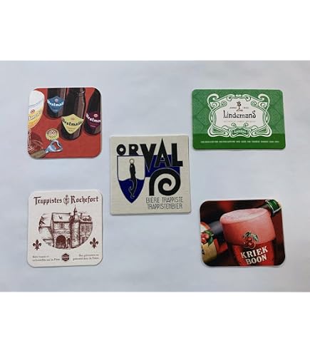 Amazon.co.jp: 色柄おまかせ輸入ビール コースター10枚セット【希少品