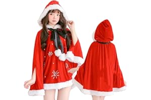[LJZM] サンタ コスプレ 可愛い サンタクロース コスチューム クリスマス 衣装 レディース ワンピース 演出服 新年会 文化祭