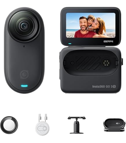 Amazon | Insta360 GO 3S - 4K小型ウェアラブルVlogビデオカメラ 