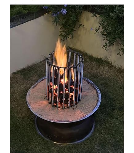 Amazon.co.jp: 原始焼き串焼き魚焼きyumi's囲炉裏4Lろばた炭金枠