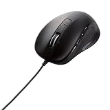 エレコム マウス 有線 Mサイズ 5ボタン (戻る・進むボタン搭載) レーザー ブラック M-LS15ULBK
