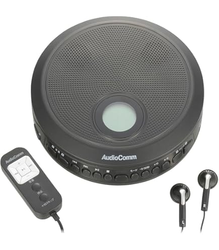 Amazon | オーム電機 AudioComm ポータブルCDプレーヤー