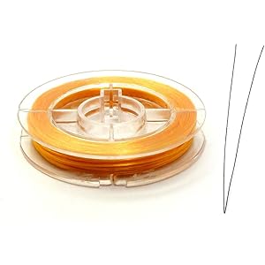 (SAJ)オペロンゴム ブレスレット用(ブレスレット 作り方 解説書付き)(黄色)