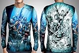 Justice LeagueカスタムFullprint昇華TシャツXXL、Longsleeve )