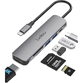 2026高機能版 Lvdou USB C ハブ 6-in-1 アダプタ 100W PD充電 4K60Hz HDMI USB3.0 SD/MicroSD | MacBook Pro/Air、iPad Pro、iPhone、Surface、Switch2