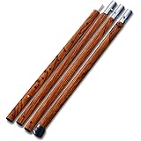 FIELDOOR アルミテントポール 直径32mm (4本連結 / 高さ調整 / 8段階 / アルマイト加工 / 280cm) キャンプ タープテント