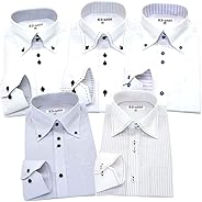 BS-shirt(ビジネスマンサポートシャツ) 長袖ワイシャツ5枚セット 豊富なサイズ