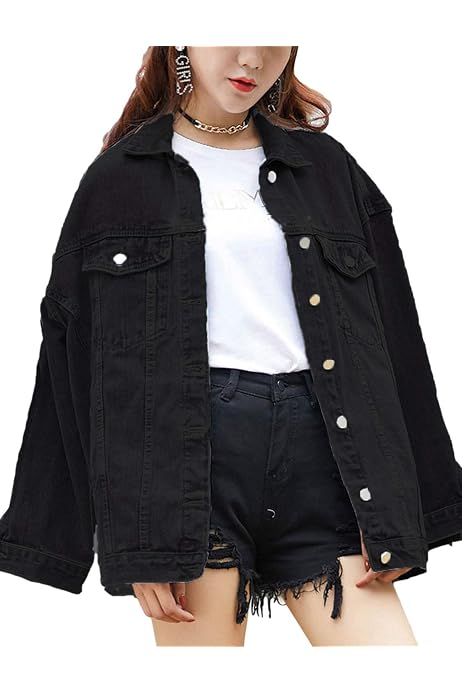 Oversize Vintage Washed Denim Jacket 