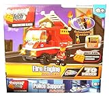 Block Tech Fire Engine Rescue 70-pc Construction Block Set by RMS International [並行輸入品]