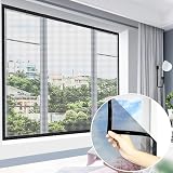 [Civil Life]網戸 ネット 取り付け 簡単 カット自由 簡易網戸 蚊防ぐあみど DIYキット編み戸 防虫ネット 補修 網戸カーテン窓用 貼るだけ編み戸 防虫網 網戸 張り替え 蚊を防ぐ 窓 DIY 補修 網戸 防虫網 蚊帳 カーテン 窓用 万能 蚊取り対策 (130x150cm, グレー)