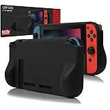 Orzly Comfort Grip Case for Nintendo Switch - Protective Back Cover for use on The Nintendo Switch Console in Handheld Gamepa