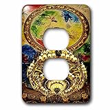 3dRose lsp_194767_6 Print Of Paris Opera Chandelier And Ceiling - 2 Plug Outlet Cover [並行輸入品]