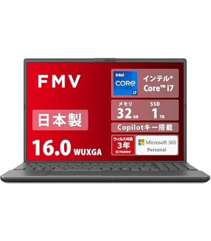 Amazon.co.jp: 富士通 ノートパソコン 日本製 FMV LIFEBOOK WA3/J3 (MS