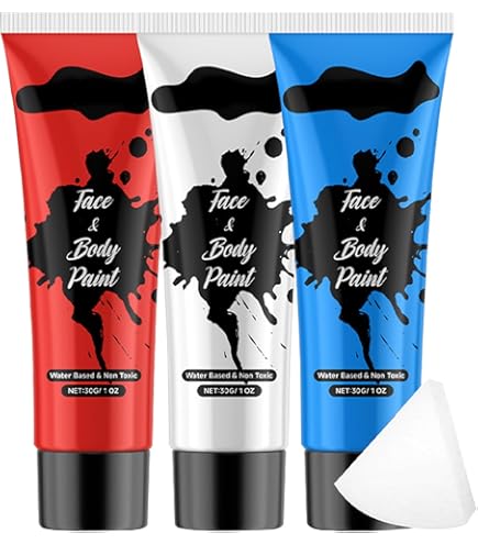 Amazon | デリバン フェイス&ボディペイント 4ml ミニボトル 蛍光色 6