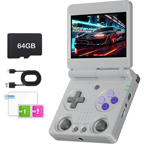 Amazon.co.jp: ANBERNIC RG34XXSP ポータブルゲーム機 折り畳み式
