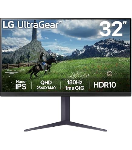 LG Ultragear™ 32GS75Q-B - 31.5 Inch | QHD IPS 180Hz Gaming Monitor