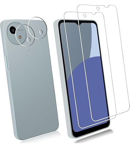 Amazon | 【2+2 セット】適用 AQUOS Wish5 SH-52F ガラスフィルム（2枚