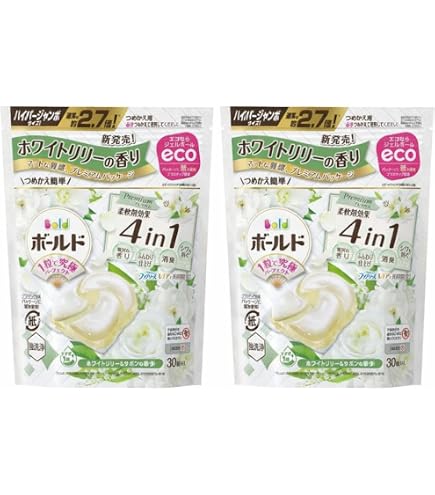 Amazon.co.jp: ボールド ジェルボール 4D 洗濯洗剤 ホワイトリリー
