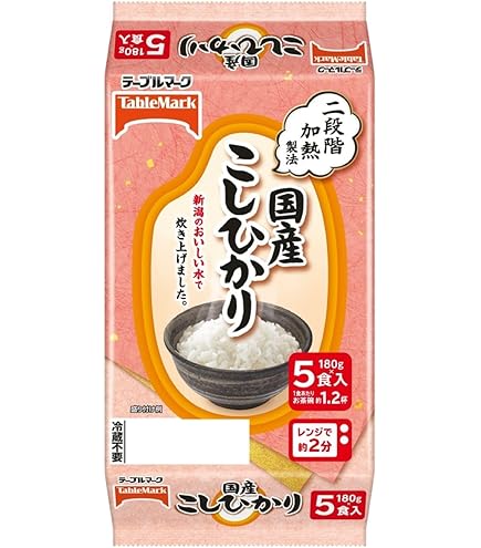 Amazon | テーブルマーク 国産こしひかり 10食パック (180g×10個)×4個